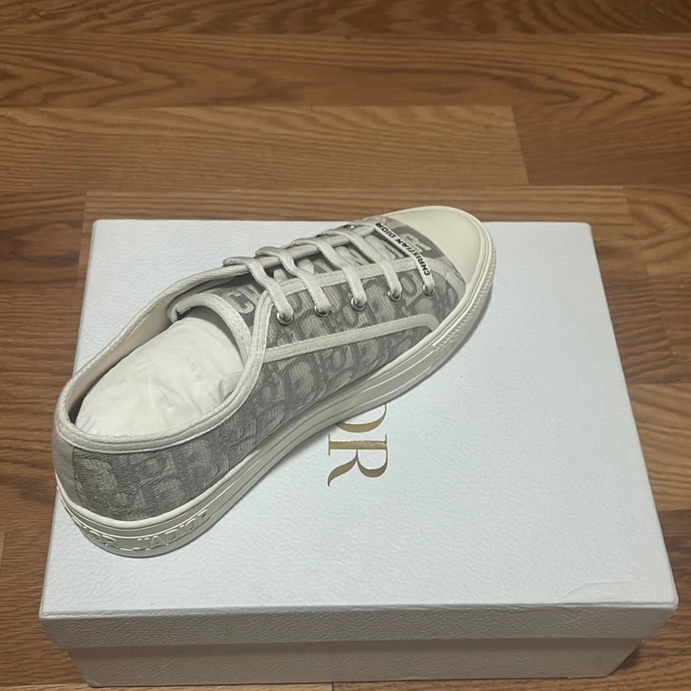 Dior Gray and Cream Sneakers